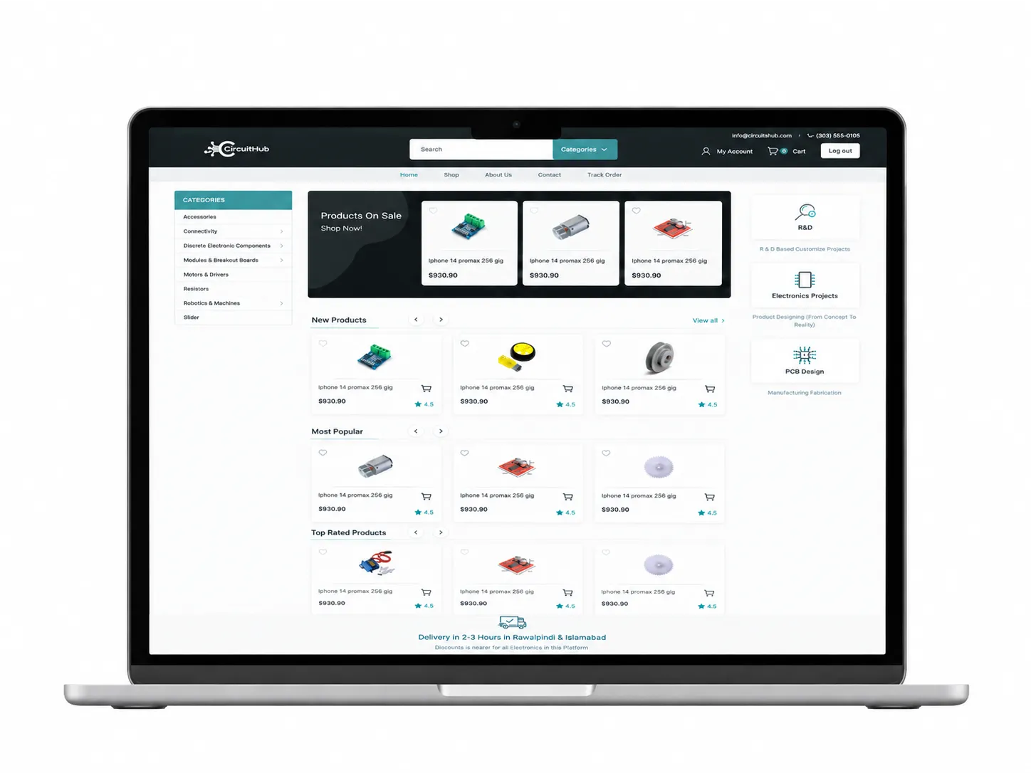 CircuitHub: Online Electronics Store